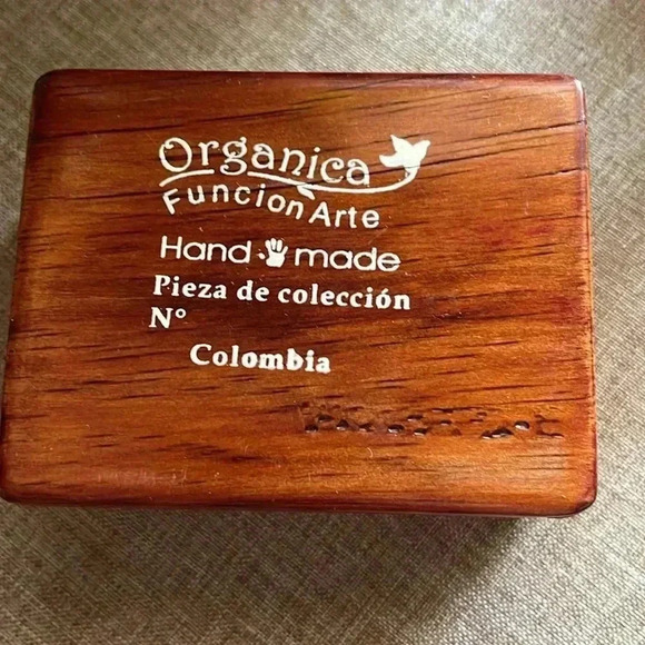 VTG Organica Funcion Arte Handmade Trinket Box - Picture 3 of 3